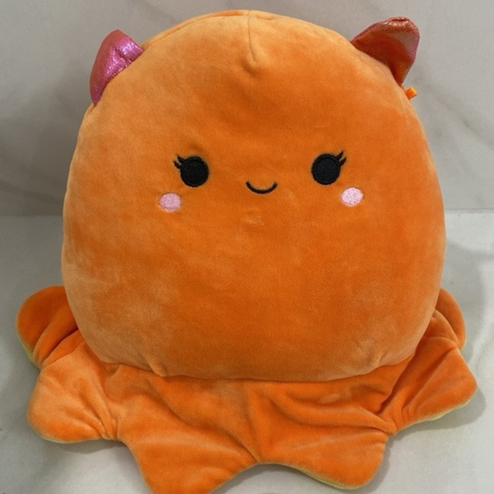 Squishmallows  Norbu 8  Orange Dumbo Octopus - Picture 2 of 8